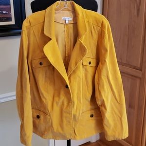 Plus size mustard blazer